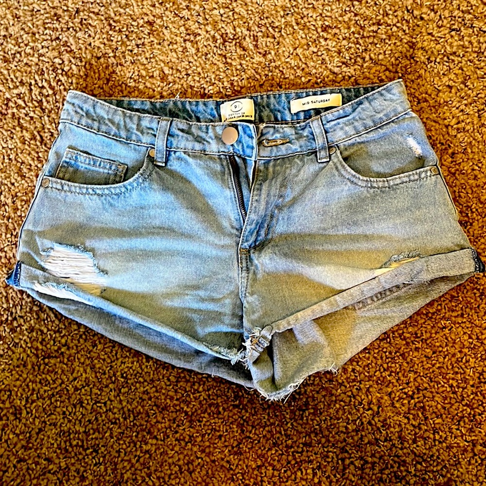 Womens denim shorts